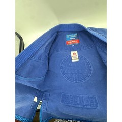 Gracie Barra Equipe GB Jiu-Jitsu Gi Kimono Jacket Blue Kids Size A4 Martial Arts