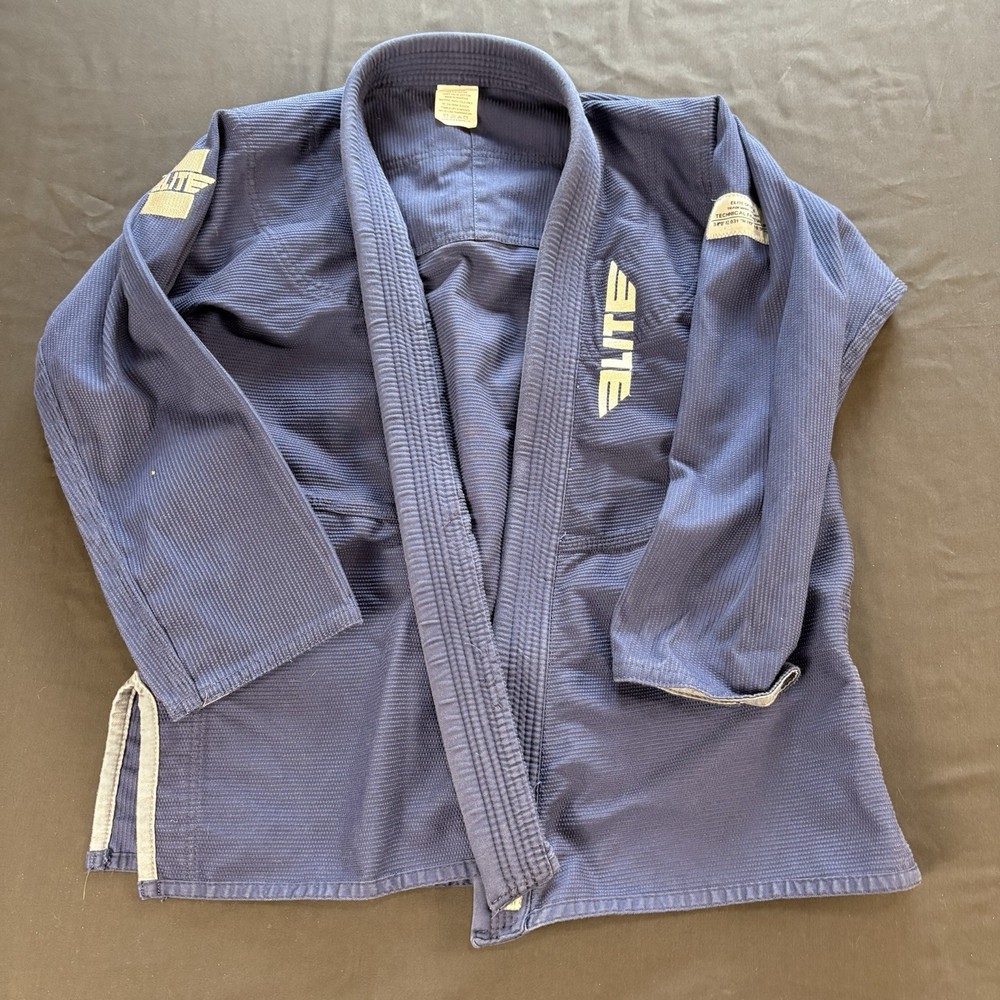 Elite Sports Gi Jacket Adult A3 Blue MMA Jiu jitsu BJJ (Jacket Only)
