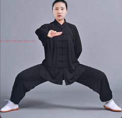 UPF50+Sunscreen Tai chi Uniform Ice Silk Kung fu Suit Martial arts Wing Chun Set