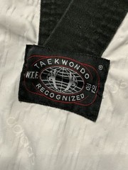 Vintage Adidas Taekwondo Korea AOP W.T.F. Martial Arts Uniform Top Shirt 190cm