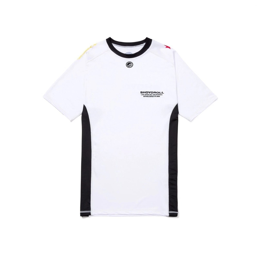 Shoyoroll Brazil Kimono V1 Rash Guard SS (White) & Fitted Shorts Kimono