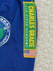 Charles Gracie Pants Youth Small Mooo Blue JIU-JITSU ACADEMY MMA *READ*