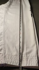 ITF TAEKWONDO UNIFORM SIZE 130 WHITE 2 BELTS- WHITE AND WHITE- YELLOW ZIP