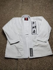 Breakpoint Jiu Jitsu Gi Kimono Top Size K3 Youth White Long Sleeve Belt