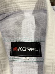 Koral Fight Co Kimono Men’s A3 White Brazilian Jiu-Jitsu Martial Arts Uniform