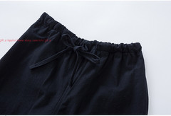 Men Chinese Traditional Linen Cotton Tai Chi Kung Fu Uniform buckle Shirt+pants