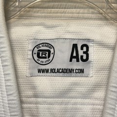 Rol Academy Kimono Gi Top Adult A3 White Embroidered Jiu Jitsu MMA Martial Arts