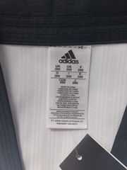 NWT ADIDAS World Taekwondo White Black Uniform Top Shirt Size 200
