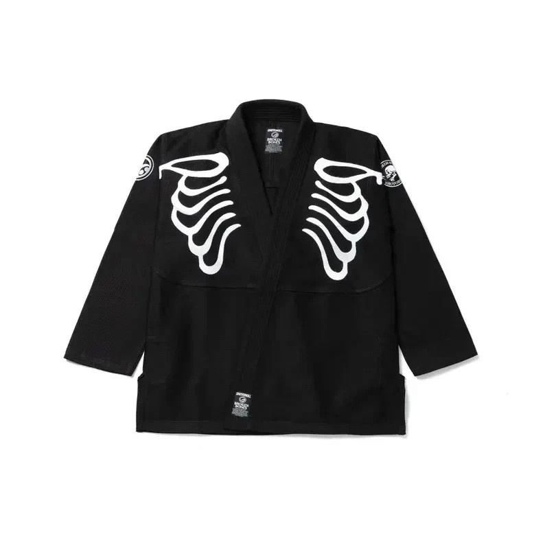 Broken Bones Style BJJ Gi Black Brazilian Jiu Jitsu Kimono
