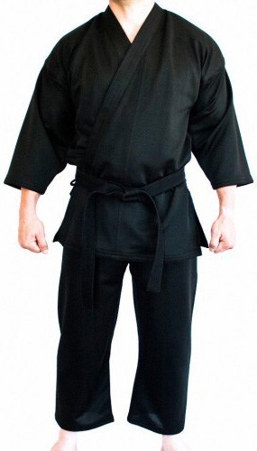 Martial Sports Heavyweight 14oz Karate Uniform Gi – Black/Red/Blue Free Shipping