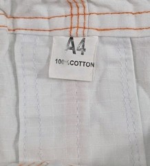 Sanabul Jiu Jitsu Pants Highlights Pro Edition BJJ White Orange Size A4 IBJJF