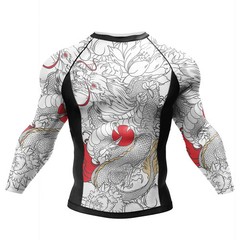 Men MMA Tracksuit Rashguard Jiu Jitsu BJJ Boxing Muay Thai Set