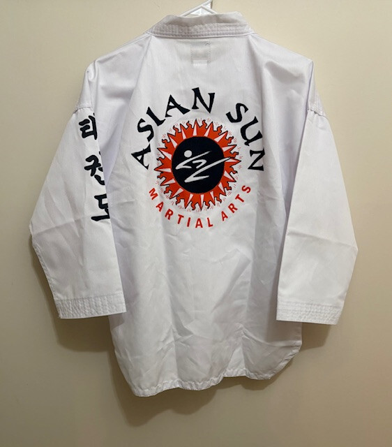 Karate Gi Kids Size 2 Asian Sun Martial Arts White Uniform Top