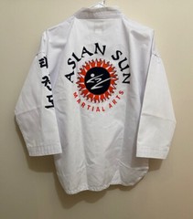 Karate Gi Kids Size 2 Asian Sun Martial Arts White Uniform Top