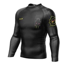 Fuji Oni Legend Flex Lite Mens MMA BJJ Jiu Jitsu LongSleeve LS Rashguard – Black