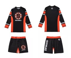 Enforcers Shoyoroll Batch #131 Training Rash Guard LS Bjj No Gi Short Set Kimono