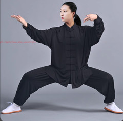 UPF50+Sunscreen Tai chi Uniform Ice Silk Kung fu Suit Martial arts Wing Chun Set