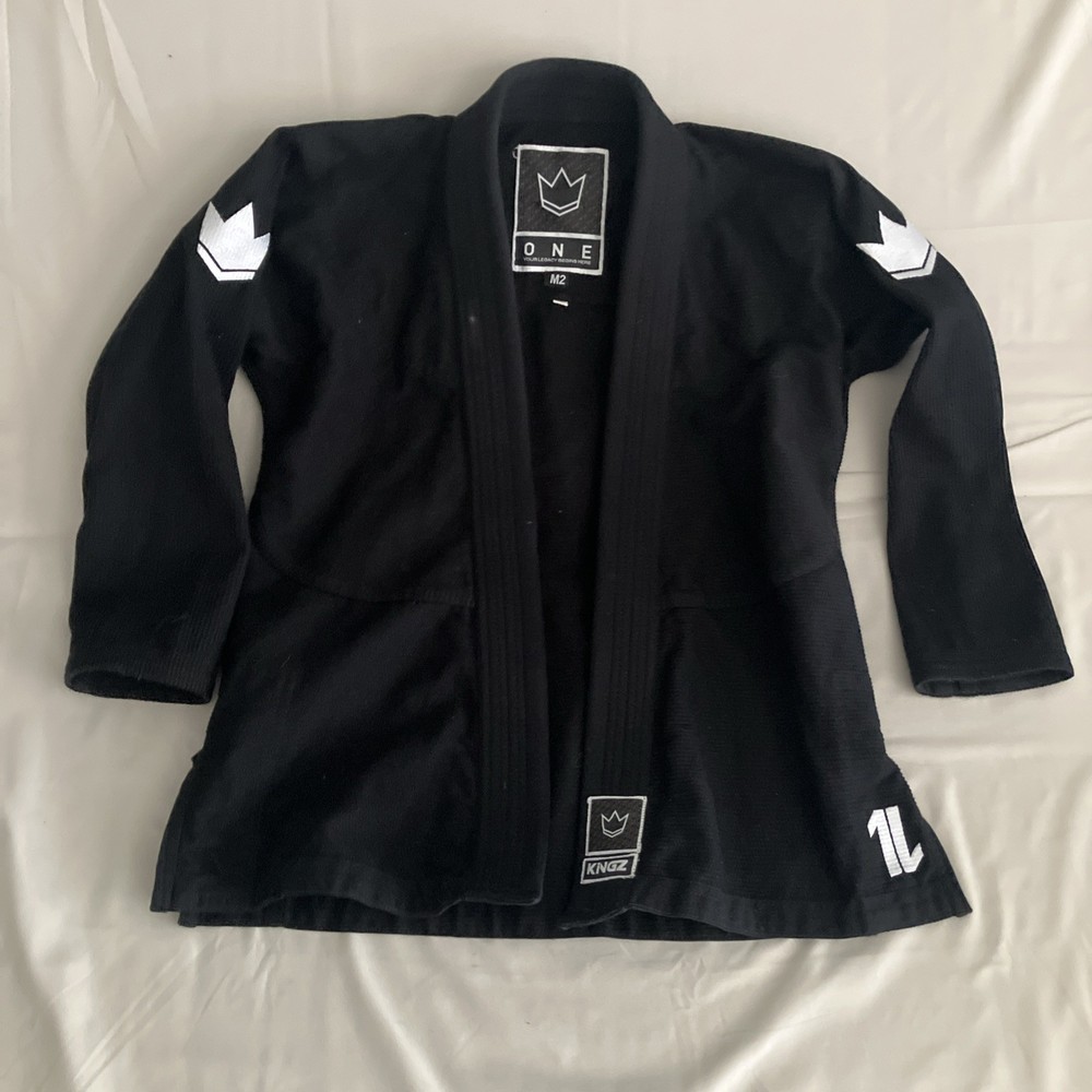 KINGZ The One Kimonos Kore GI Black Long Sleeve Size M2 Jiu Jitsu BJJ MMA