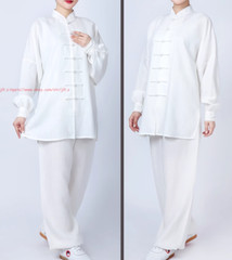 Men Women Linen Tai chi Uniforms Kung fu Suit Martial arts Wing Chun Clothes Set