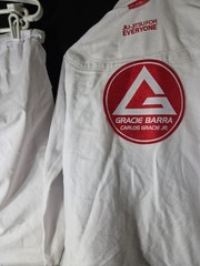 Gracie Barra Equipe Edition BJJ Jiu-Jitsu Gi White Uniform Set A0 Pants & Jacket
