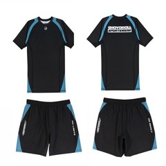 Shoyoroll SW Training Rash Guard SS & SW DT Shorts No Gi Bjj Uniform Kimono