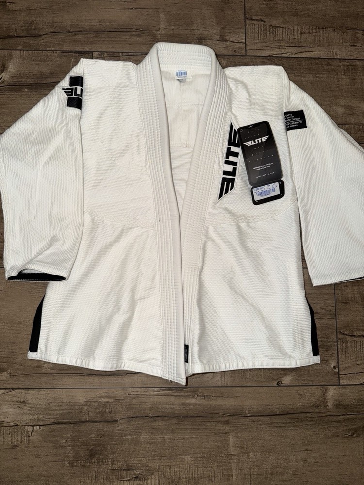 Elite 2500 BJJ Jiu-Jitsu Gi Jacket Top Adult Unisex Size C1 White