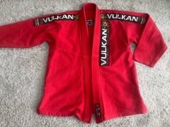 VULKAN Brazilian Jiu Jitsu GI Pro Light Size A0 Red Jacket Top Men’s