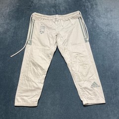 Adidas Dojo Leo Vieira Jiu Jitsu Gi Pants Mens M2 White Martial Arts Drawstring