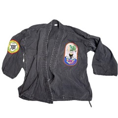 Kid Tigers – Black Tae Kwon Do Karate Uniform Shirt – Size 1