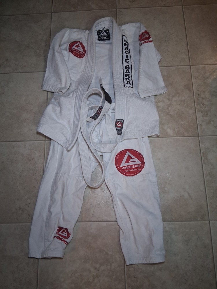 Gracie Barra Equipe Storm GB Gi Youth M5 Brazilian Jiu Jitsu Kimono full set