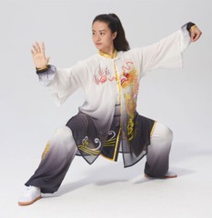 Martial Art Uniform Wushu Clothing Tai Chi Clothes Kung Fu Dress Unisex Women