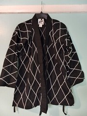 Dynamics Hapkido Gi Top Size 2 Black with White Diamond Pattern