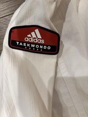 Adidas World Taekwondo Federation Top White 210 CM Uniform Long Sleeve Pullover