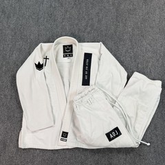 Kingz Gi Jiu Jitsu Uniform Set Mens Small A1 White AOJ Art Of Jiu Jitsu