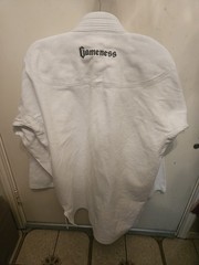 Gameness Air Gi Jacket Mens L A5 White Brazilian Jiu Jitsu Top MMA