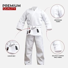 Legend Legacy Jiu Jitsu GIS, Brazilian BJJ Kimono with Free Belt White Size 5