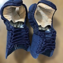 Japanese Kendo Kote Gloves Armor Navy Blue Size M Elementary Junior