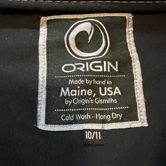 Origin Maine USA Brazilian Jiu Jitsu Woven Gi Jacket Size 10/11 Wrestle BJJ MMA