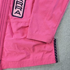 Adidas Jiu-Jitsu Gi Jacket Womens XL Pink Gracie Barra F4 X-Large Patch No Belt