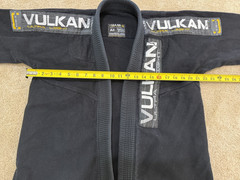 Mens Vulkan The Real Jiu Jitsu Black Top Pro A0 Fight Wear Cotton Jacket & Pants