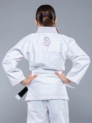 Fuji Kids Childrens Blossom Brazilian Jiu Jitsu Gi Jiu-Jitsu BJJ – White / Pink