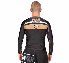 Fuji Reversal MMA BJJ Jiu Jitsu LongSleeve Long Sleeve LS Rashguard – Black Gold