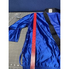 Shiny Blue Long Sleeve Gi Century Martial Arts Child 1 See Pics Measurements
