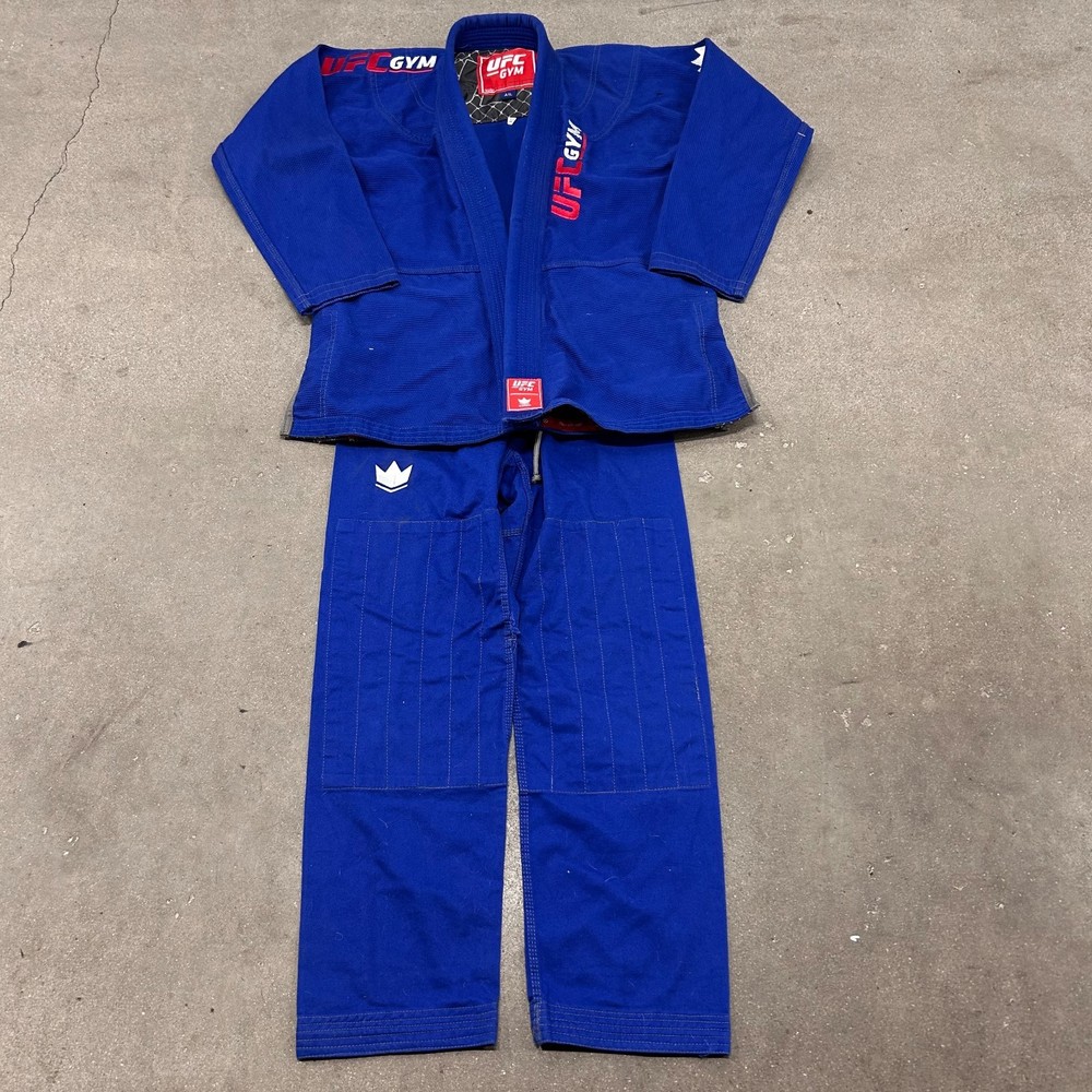 UFC Gym Kingz Brazilian Jiu Jitsu Gi Uniform Set Unisex A1L Blue Patch Logo