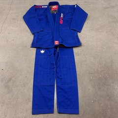 UFC Gym Kingz Brazilian Jiu Jitsu Gi Uniform Set Unisex A1L Blue Patch Logo