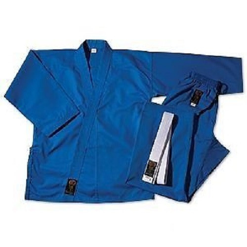 ProForce Gladiator 7.5 oz. Medium Weight Uniform Karate Gi w/ White Belt – Blue