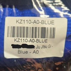Jiu Jitsu Gi F1 F2 A0 A1 A1L A3 A2L A3L A2H A3H Adult KZ110 Blue