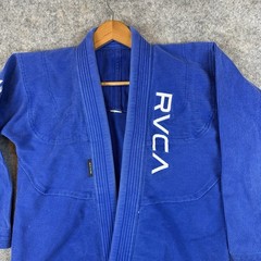 RVCA GI Kimono Top Mens Size A0 Blue Art Of Jiu Jitsu MMA Gym BJJ