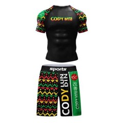 USA Ship Rasta Grappler BJJ Rashguard Compression Shirt For MMA Jiu-jitsu
