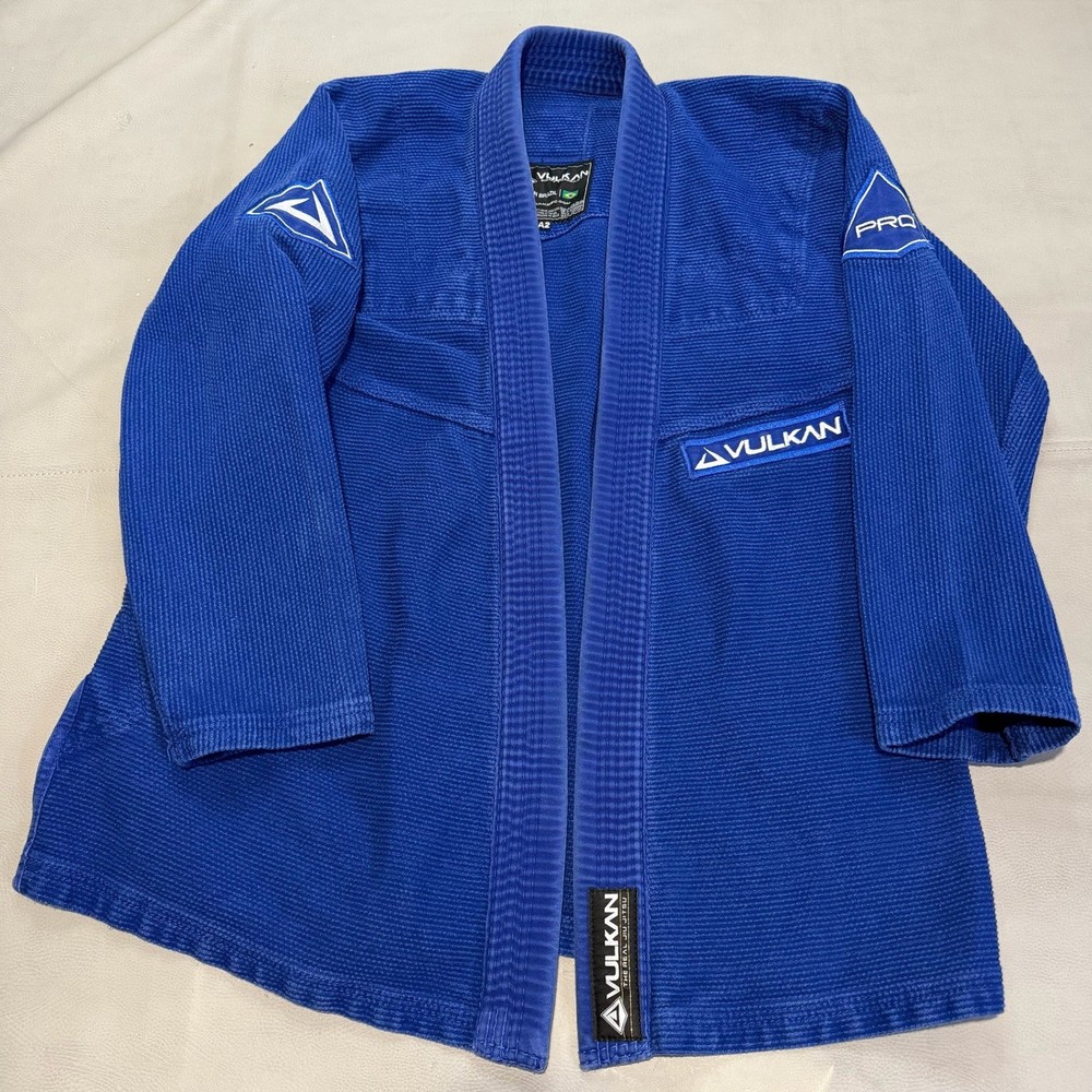 Vulkan Pro Light BJJ Gi TOP ONLY Blue Brazilian Jiu Jitsu MMA Train Men-A2-XXXX